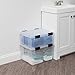 IRIS USA 46 Quart WEATHERPRO Plastic Storage Box with Durable Lid and Seal and Secure Latching Buckles, Clear with Black Buckles, 1 Pack