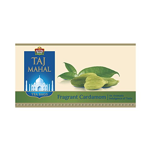 Taj Mahal Fragrant Cardamom Tea Bags, 25 Pieces