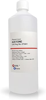 Trade Chemicals Pure Acetone 99.8% Nail Polish Remover 1L Clear