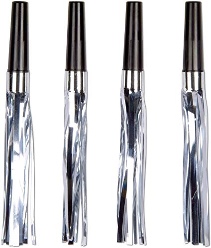 16 Pcs Silver & Gold Squawkers Noisemakers (Size: 6") | Musical Blow-Out, Party Blowers, Birthday, New Year's Party Supplies