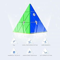 GAN Pyraminx 60 Magnets, Speed Magnetic Pyramid