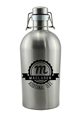 Click Here to See More Images Personalized Etched 64oz Insulated Stainless Growler
