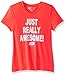Skechers Big Girls' Sport Short Sleeve T-Shirt, Fiery Coral, Large (12-13)