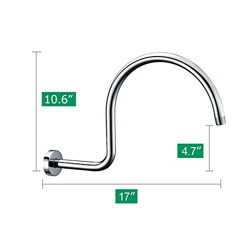 Purelux High Arc Shower Arm Water Outlet PJ1611 with Gasket Flange 17
