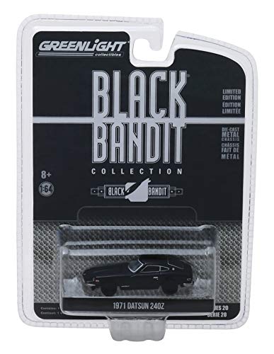 1971 Datsun 240Z Black Bandit Series 20 1/43 Diecast Model Car by Greenlight 27960 C