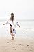 Verabella Women's Lovely Vibrant Summer Beachwear Bikini Cover Up Wrap (White w/Blue Trim)
