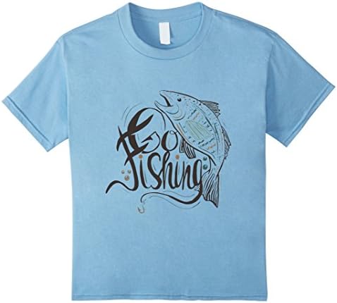 Kids Opal Tees: Go Fishing T-Shirt 4 Baby Blue