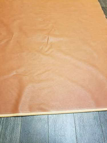 Cognac British Tan Faux Vegan {Peta Approved} Leather Synthetic Pleather 0.9 mm Cacti 1 Yard 52 inch Wide x 36 inch Long Soft Smooth Vinyl Upholstery (Cognac) NAT Leathers - Thumbnail 5