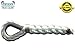 Mooring Line Pendant with 2 Thimbles 100% Nylon Rope.(TS 6400 Lbs.) Made in USA (1/2 in x 8 ft)