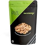 Nut Cravings Fancy Whole Cashews – 100% All Natural Roasted & Salted Premium Nuts – 8OZ