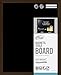The Board Dudes Chalk Board Magnetic Wood Style Frame 22x18