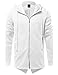Youstar Men's Oversized Hoodie Jacket with Sleeve Cutouts
