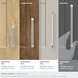 Amerock | Cabinet Pull | Polished Chrome | 7-9/16