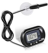 Neptonion Aquarium Thermometer LCD Digital Aquarium Thermometer with Suction Cup Fish Tank Water ...