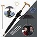 Kobold Classic Windproof Cane Umbrella 2 in 1 Walking Stick Umbrella Extra Large Oversize for Assisting Outdoor Hiking Climbing