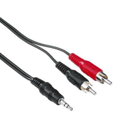 Hama Soundkartenkabel (2 Cinch-Stecker <-> 3,5mm-Klinkenstecker Stereo) 2m