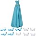 Buytra Fashion Handmade Clothes Party Dresses Gown Outfit with Flowers 11 Pairs Crystal Shoes for Mini Doll Girls Birthday Xmas Gift