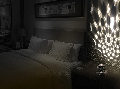 image for Night Light Projector Lamp, DIGOO DG-SNL Colorful Cosmos&Star 2-in-1 P