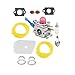 Podoy 128LD Carburetor Compatible with Husqvarna C1Q-W40A Trimmer Parts ZAMA Tune Up Kit 128CD 530150253 Air Filter Gasket with Fuel Line Primer Bulb 545081848 128C 128L 128LD 128R Edger