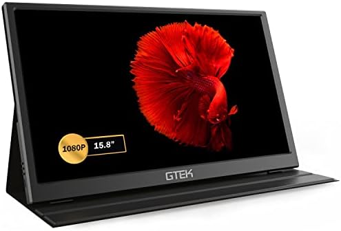 15.6inch Portable Monitor - 1080P USB-C HDMI Second Screen For Laptop, Gaming & Phones