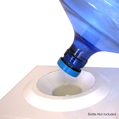 TRRWC02 Reusable No-Splash Cap for 48mm Screw Top / Snap on Crown Top (needs to remove inside white ring) 3 & 5 Gallon bottles and water dispensers WITH probes