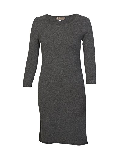 Pure Cashmere Dress (Charcoal, Extra Large) | Women Fashion