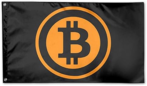 Bitcoin Logo 2017 100% Polyester Fabric Game Flag 3x5"