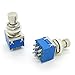 JIUWU Electric Guitar 3PDT 9 Pins Effects Stomp Foot Pedal Switch True Bypass with Solder Terminals Pack of 2