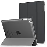 iPad 2 / 3 / 4 Case - MoKo Ultra Slim Lightweight Smart-shell Stand Cover with Translucent Frosted Back Protector for iPad 2 / The NEW iPad 3 (3rd Gen) / iPad 4, Space GRAY (with Auto Wake / Sleep)