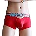 sandbank Men's Sexy Lingerie Bulge Pouch Open Crotchless Boxer Briefs Underwear (US L = Asian Tag 2XL, 4 Pack-Mix Color#1)