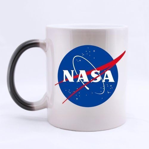 Custom NASA Logo Morphing Mugs Coffee Cup 11 Ounce Fit Girl Gift