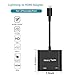Lightning To HDMI Adapter, Lightning Digital AV Adapter with Power Supply Port For iPhone/iPad/ iPod Models, 1080P HD, Support iOS 11 and Before, No APP Needed (Black)
