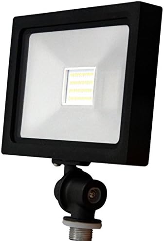 LEDRadiant 20W LED Floodlight (100W HID equivalent), 2200Lm, 5000K (Natural White), Waterproof IP65, UL and DLC Certified, 5 year warranty