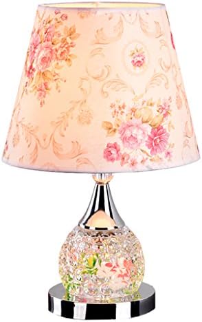 Girls Birthday Gift Pink Warm Glass Desk Lamp Simple Bedroom Bedside Wedding Gift Decorative Table Lamp,