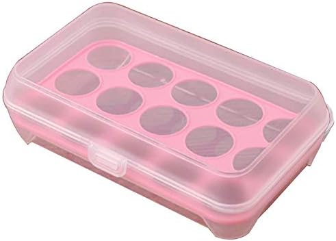 Caja de almacenamiento para huevos con 15 rejillas N/V, caja de