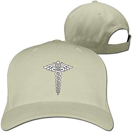 Unisex Caduceus Staff of Hermes Baseball Hip-hop Cap Vintage Adjustable Hats for Women and Men Natural,One Size