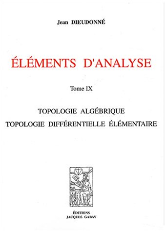 Topologie algébrique, topologie différentielle élémentaire