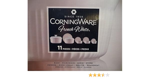 CorningWare 11-Piece French White Bakeware and Serveware Set