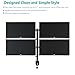 WALI Quad LCD Monitor Desk Mount Fully Adjustable Stand Fits Four Screens up to 27”, 22 lbs. Weight Capacity per Arm (M004), Blackthumb 2
