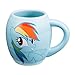 Vandor My Little Pony Rainbow Dash 18 oz Oval Ceramic Mug, Multicolor