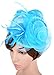 Womens Fascinators Hat with Headband Acid Blue
