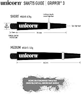 Unicorn Dart Shafts Gripper 3 Value Pack White Nylon 15 Stems Medium 44.2 mm view 3