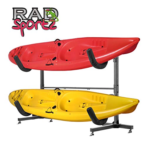 Kayak Storage Rack Freestanding Kayak Stands with Padded Arms