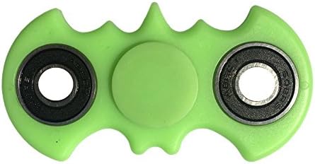 ToysOXO LED Bat Style EDC Hand Spinner Fidget Toy With Switch Button for Anti-Anxiety Stress Reducer-Focus Toy for Adult &amp; Kids Ships From USA (Green Batman)
