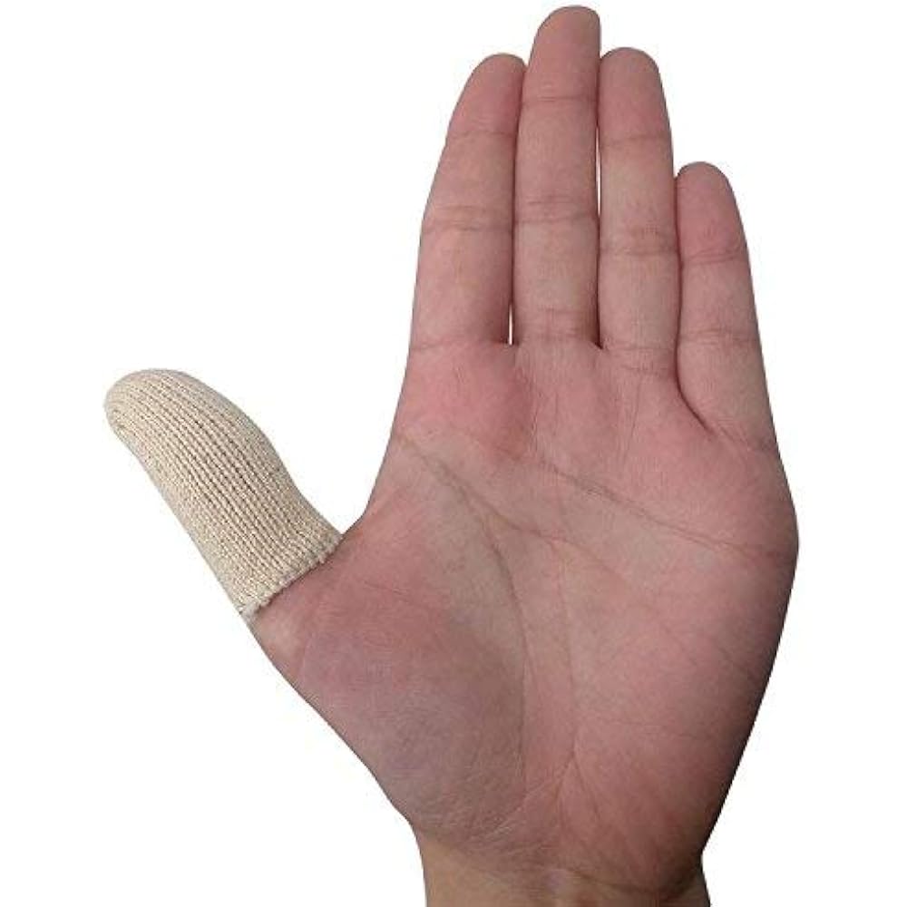 EvridWear Finger Cots Premium Cotton Comfort Cushion Toe Thumb Sleeves