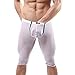 Tonsee Men's Fashion Sports Sexy Compression Base Layer Shorts Pants Underwear (M, White)