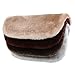 MLOVESIE Genuine Sheepskin Car Seat Cushion Natural Fur Wool Seat Cover for Cars Trucks SUV Soft Comfort Office Chair Protector Pad Car Accessories Universal Fit