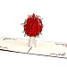 Paper Spiritz Rose Pop up Cards Birthday with Envelope - Laser Cut Pop up Cards Couples Her Husband Women - 3D Graduation Birthday Thank You Anniversary Card all Occasion