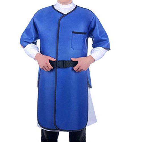 X-Ray Protection Apron,Angelwill Flexible X-Ray Protective Cloth Lead Radiation Protection Apron Gel Coat 0.35mmpb Blue