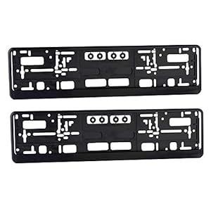 Kentekenplaathouder kentekenplaathouder set zwart voor auto 2 stuks